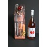 Συσκευασία δώρου Μπουκάλι κρασί Ρομαντικός No609